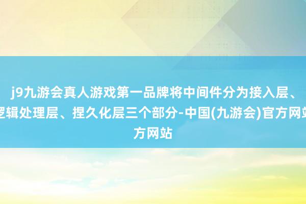 j9九游会真人游戏第一品牌将中间件分为接入层、逻辑处理层、捏久化层三个部分-中国(九游会)官方网站